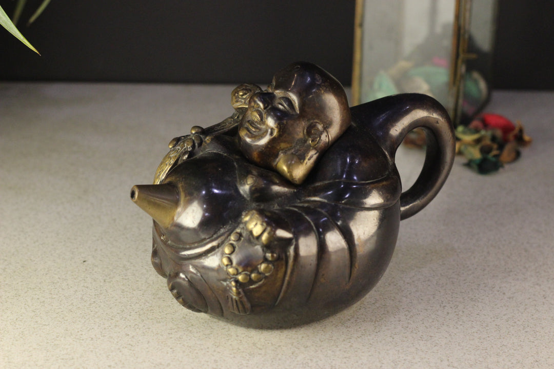 Brass Happy Face Kettle
