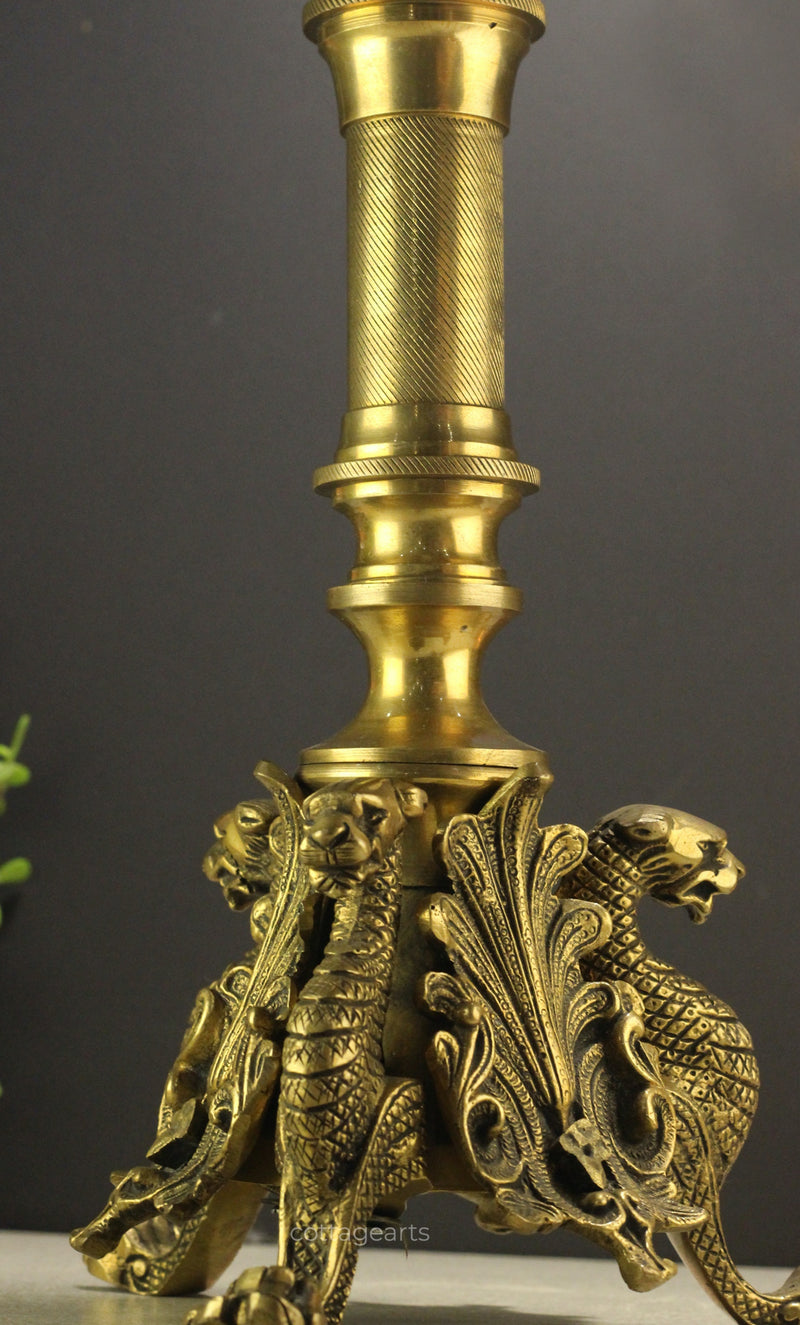 Brass Candle Stand Yali 13