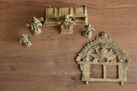Brass Vishnu with Lakshmi, Bhudevi & Garuda 7.5 Inch | Vaishnava Sculpture