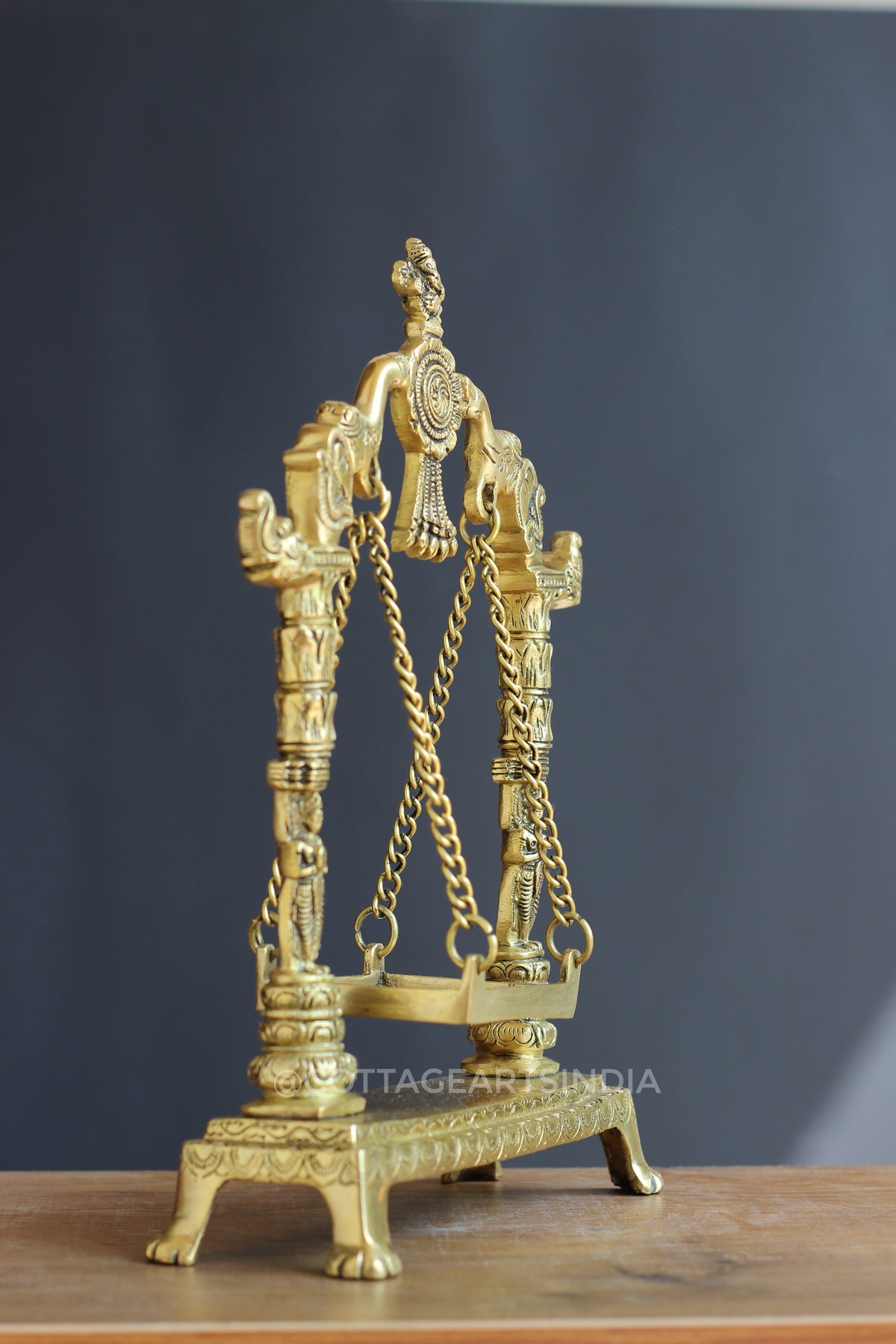 Brass Swing 12 Inch | Handcrafted Traditional Brass Jhula