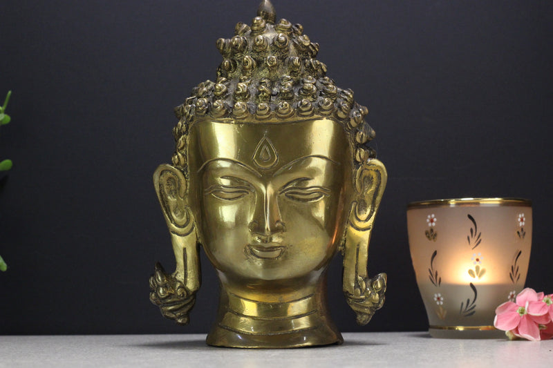 Brass Buddha Head