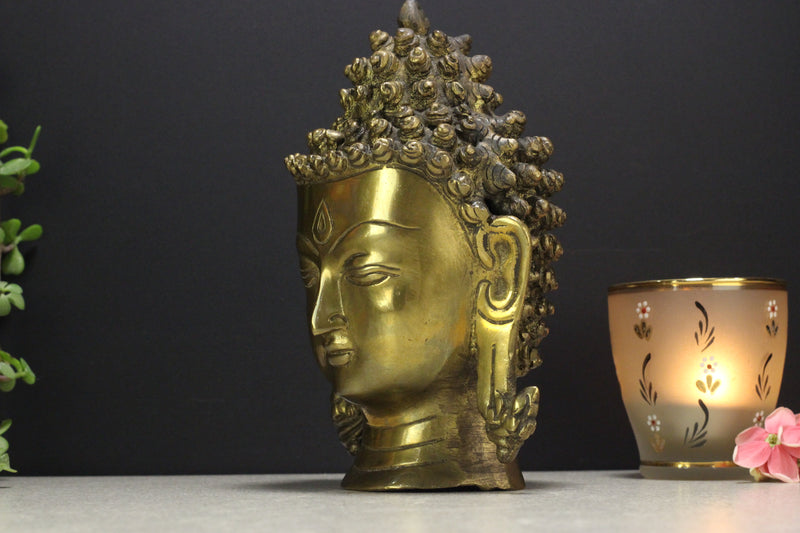 Brass Buddha Head