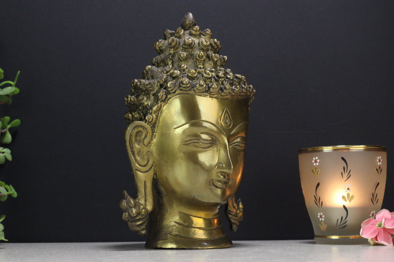 Brass Buddha Head