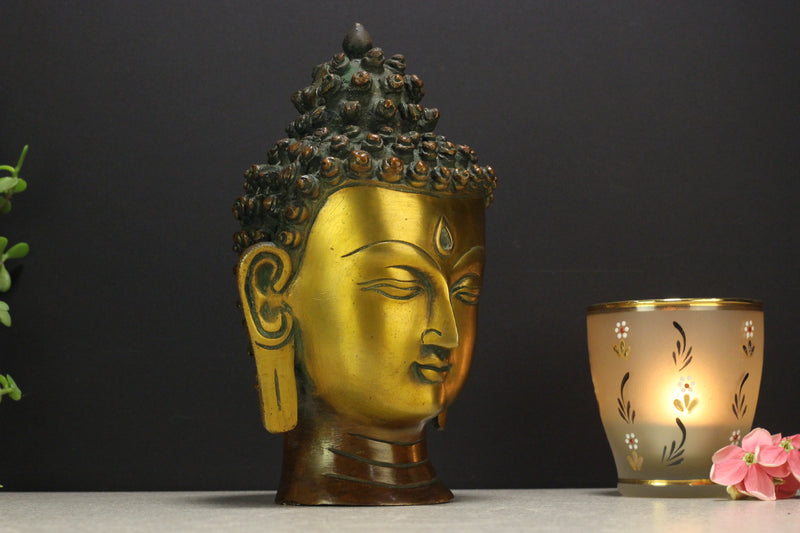 Brass Buddha Head Dual Color