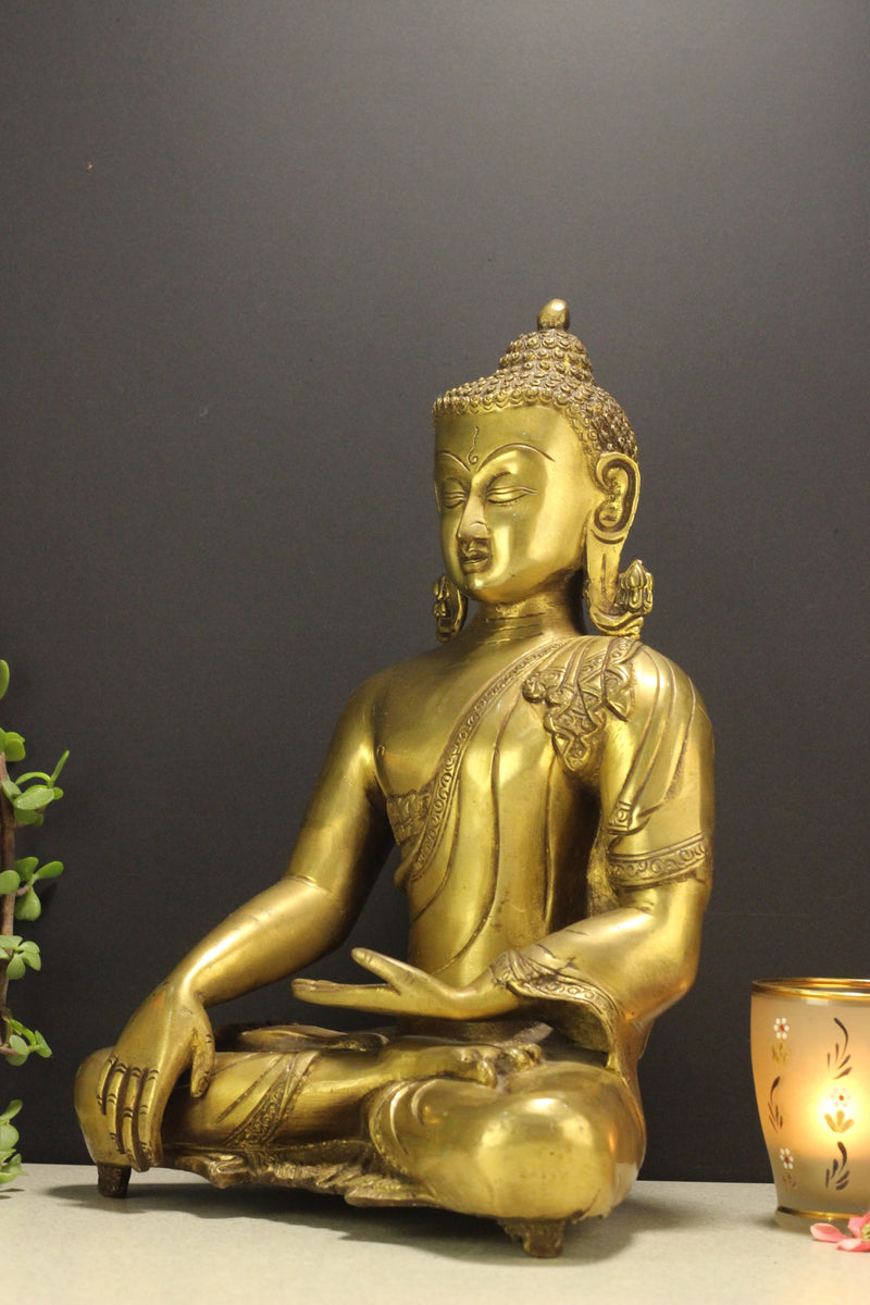 Brass Buddha 12''