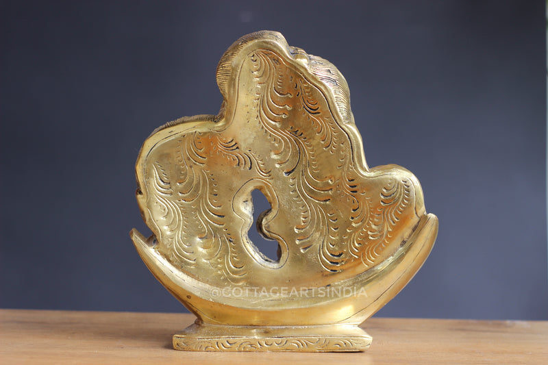 Brass Shiva Parvati Face