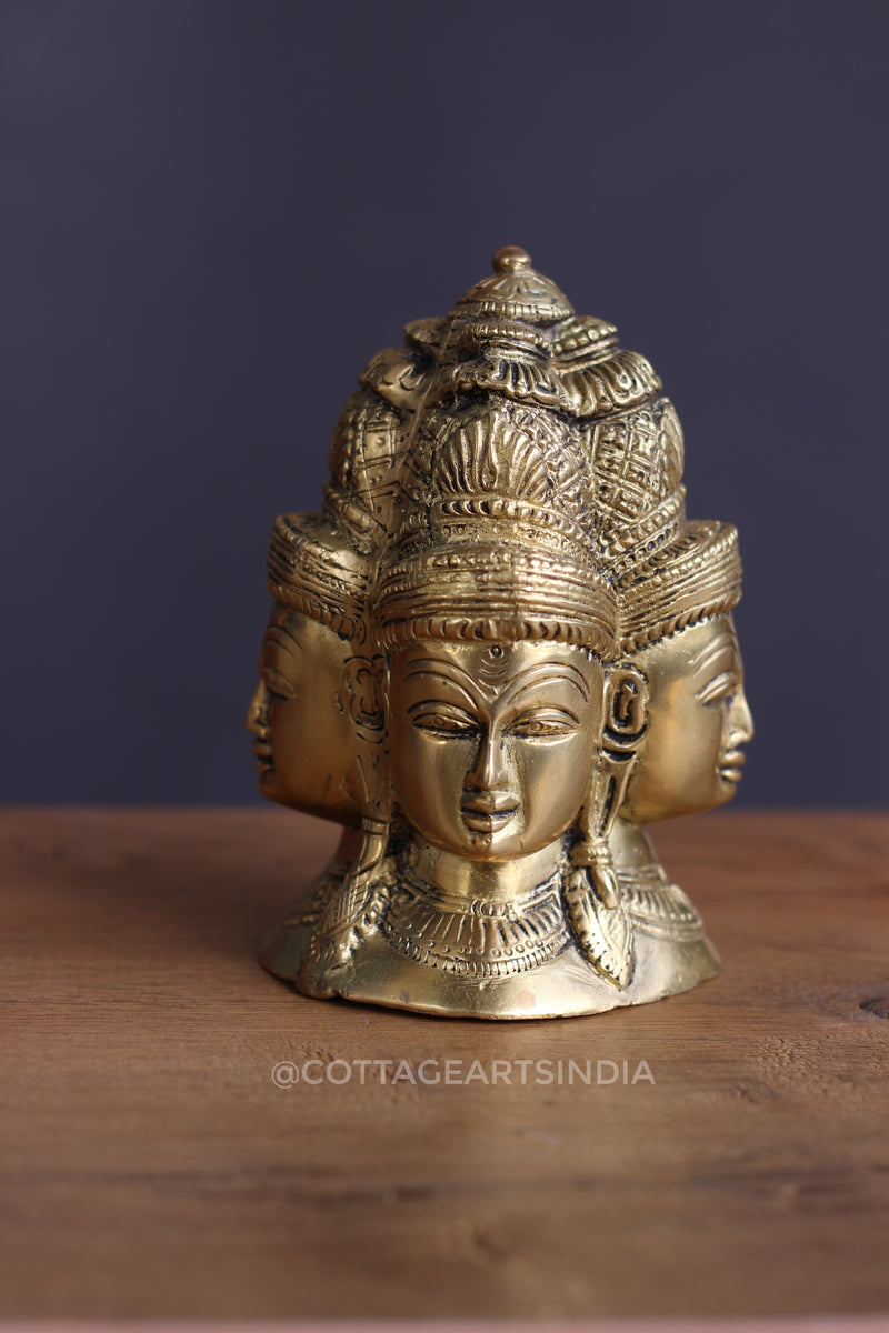 Brass Shiva Four Face, Mukhlinga