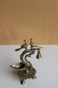 Brass Oil Diya with Bell 11''