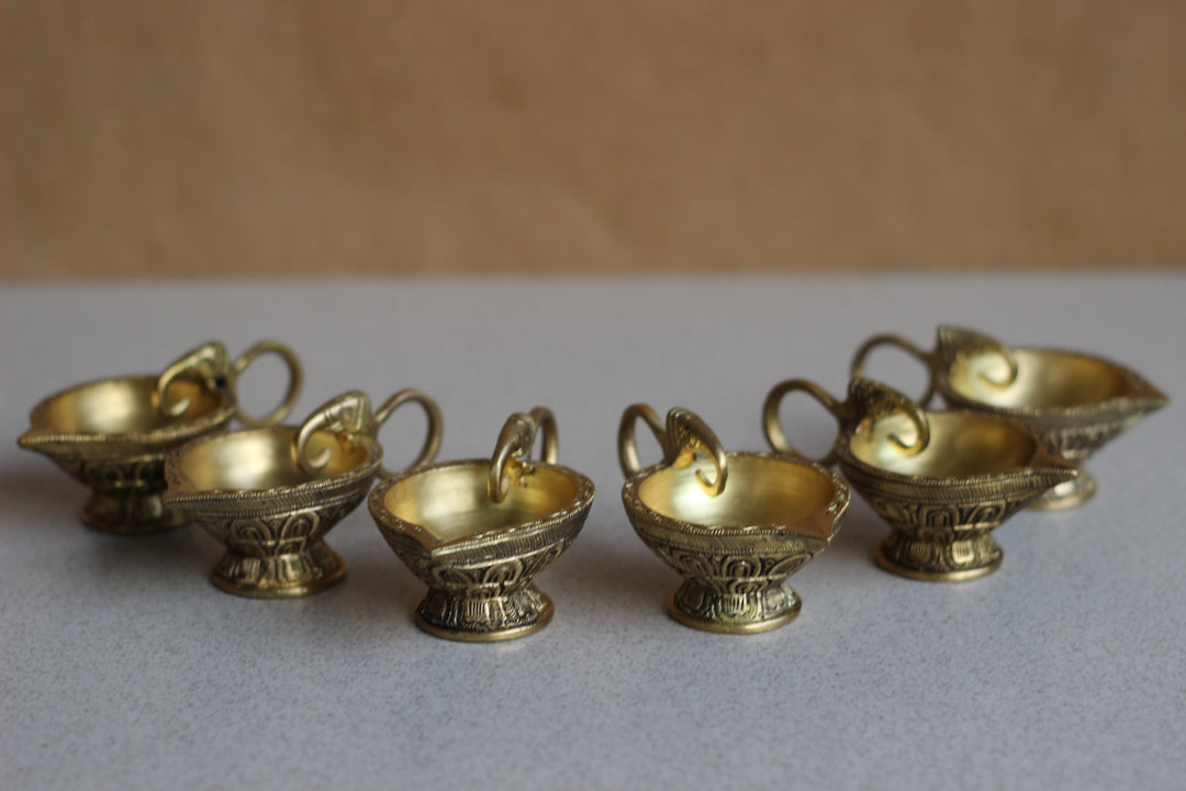 Small Size Brass Oil Diya Each