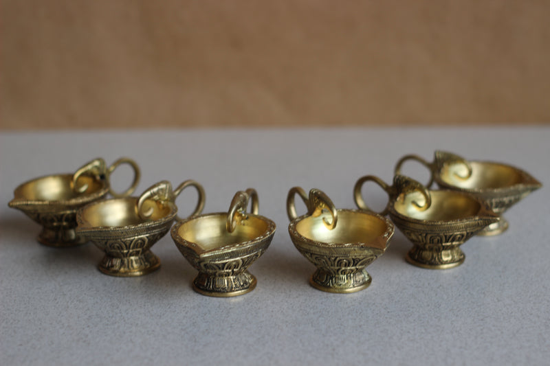 Small Size Brass Oil Diya Each