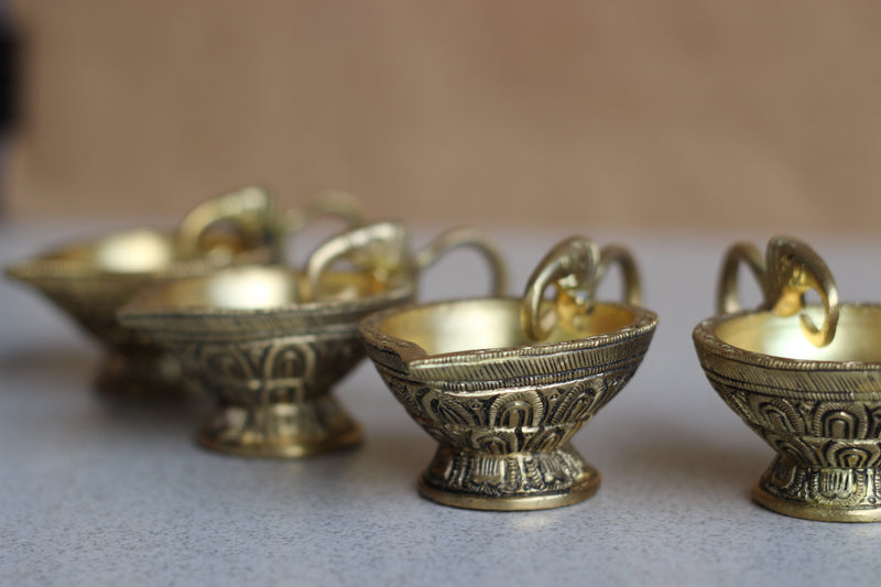 Small Size Brass Oil Diya Each