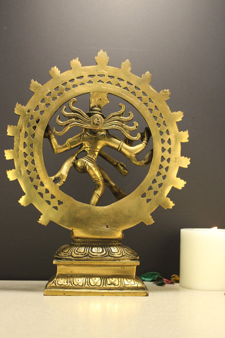 Brass Nataraj Double Frame 12''
