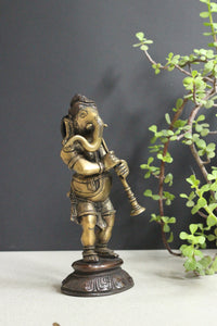 Brass Musical Ganeshas | Handcrafted Dancing Ganesh Musicians Collection