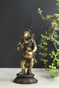 Brass Musical Ganeshas | Handcrafted Dancing Ganesh Musicians Collection