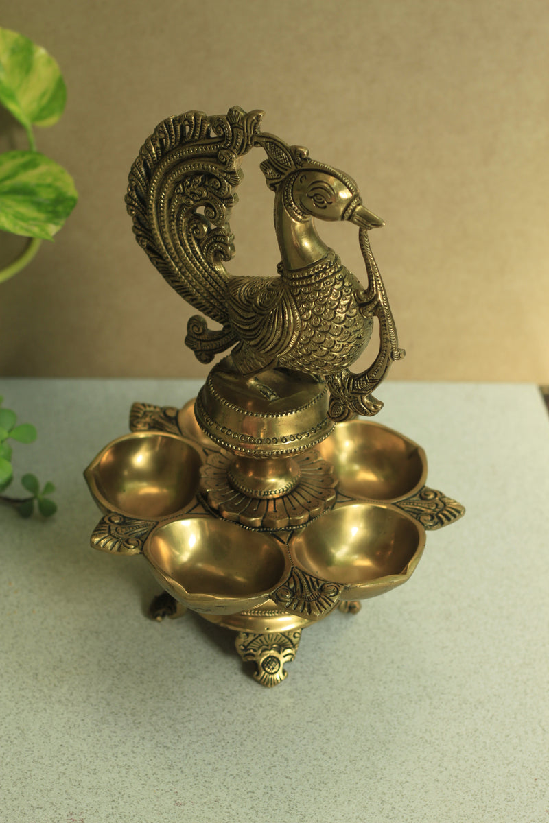 Annapakshi 5 sprouts Oil Lamp 12''
