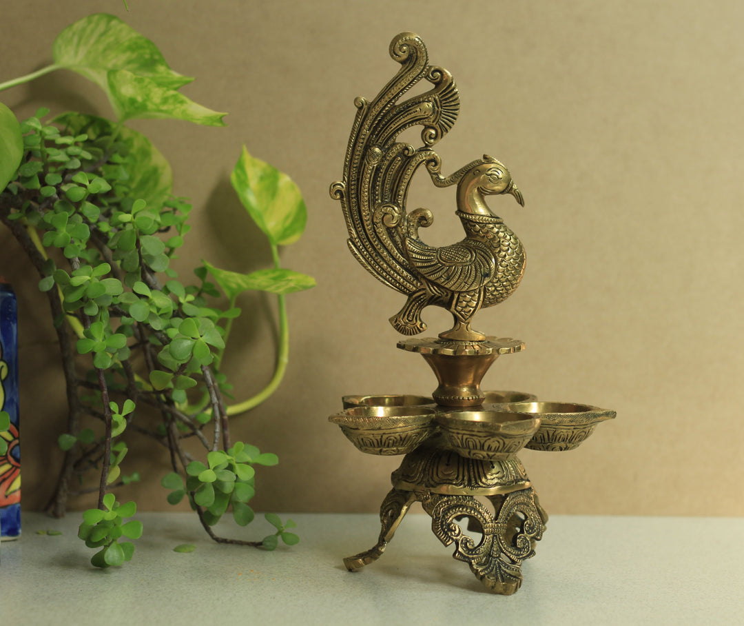 Annapakshi 12'' Oil Lamp