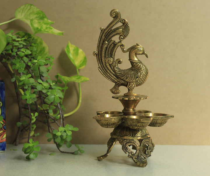 Annapakshi 12'' Oil Lamp