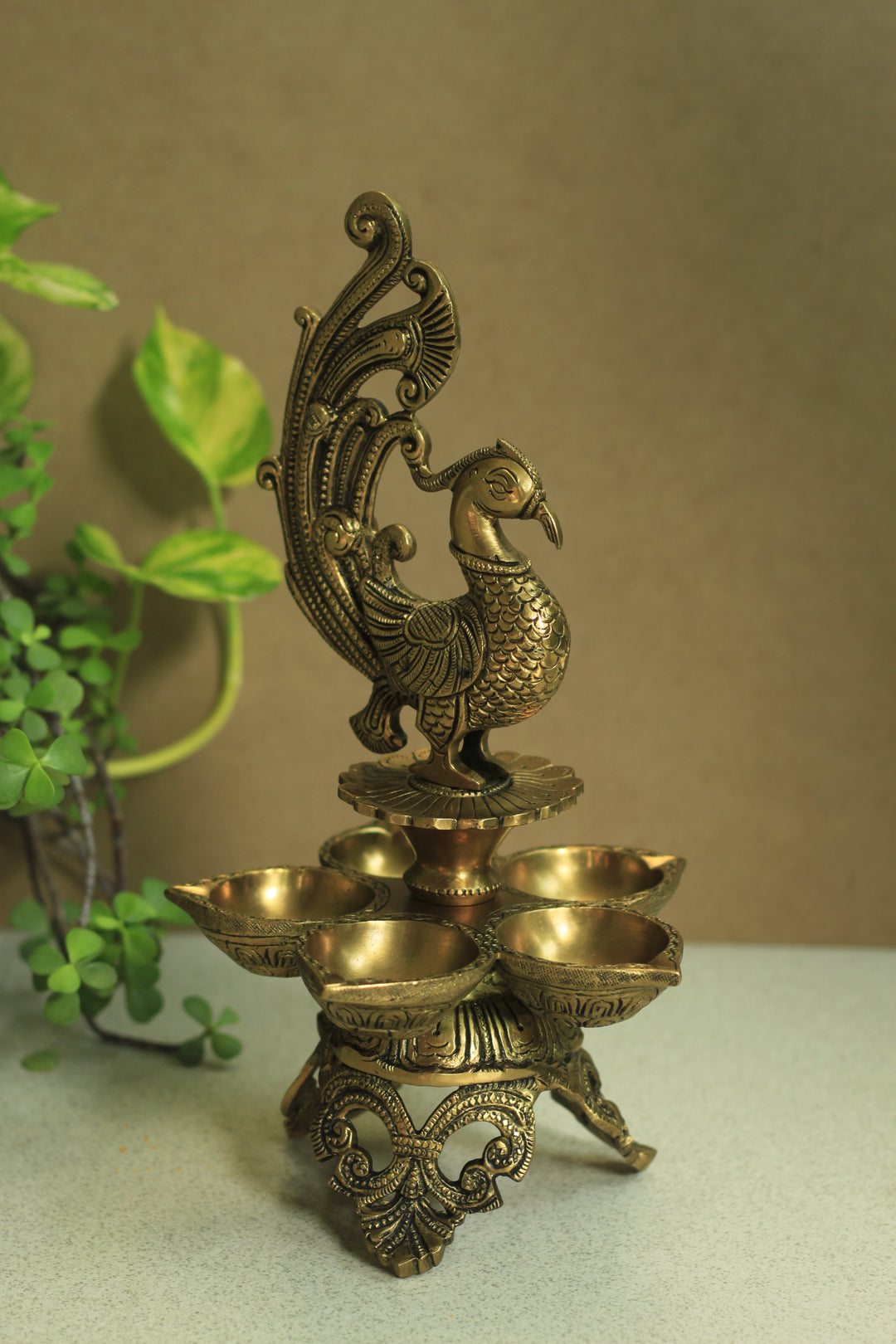 Annapakshi 12'' Oil Lamp
