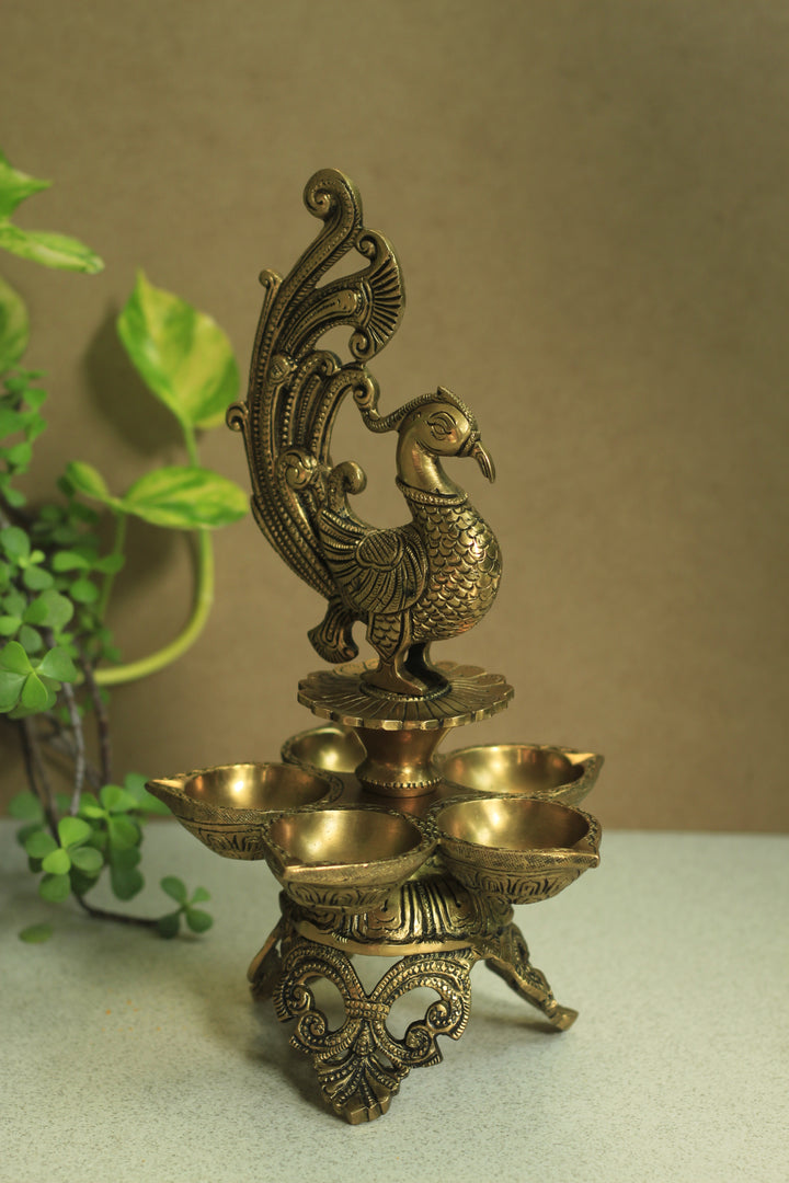 Annapakshi 12'' Oil Lamp