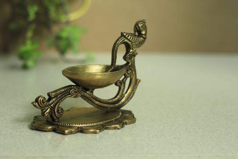 Annapakshi 4'' Oil Lamp