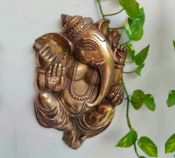 Brass Ganesha Wall Hanging