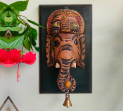 Wall Hanging Wooden Ganesha Mask
