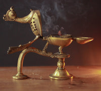 Brass Peacock Dhoop Dani
