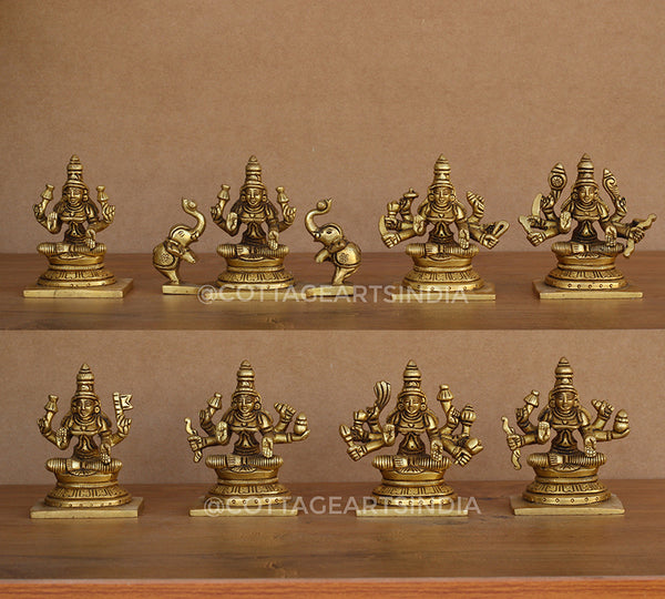 Brass Ashta lakshmi (Set of 8 Lakshmi)