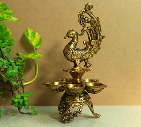 Shop Brass Oil Diya/Vilakku online in India- Cottage Arts