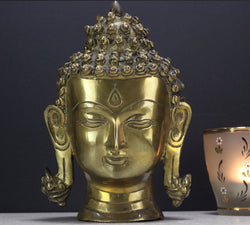 Brass Buddha Head