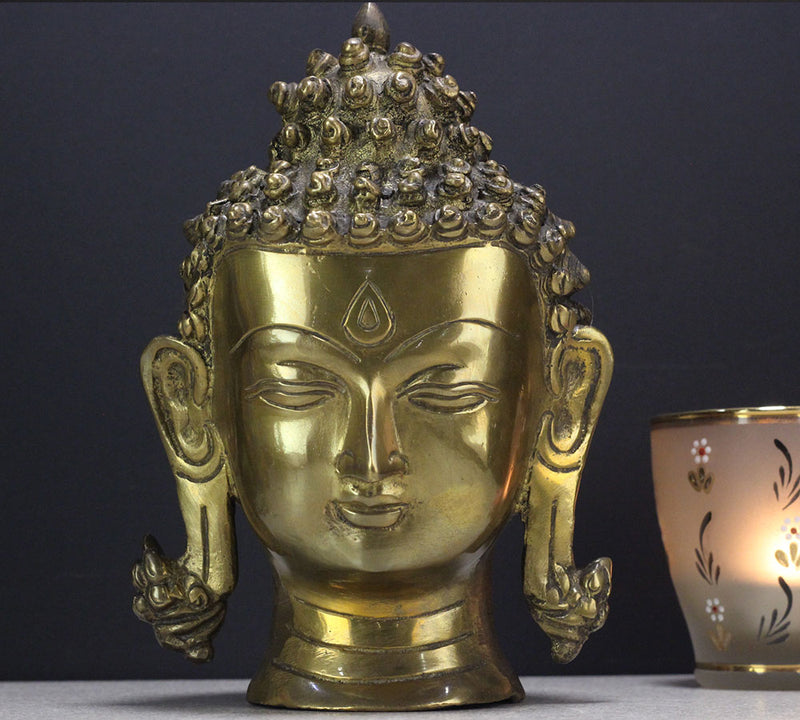 Brass Buddha Head