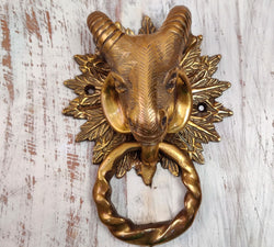 Brass Sheep Door Knocker
