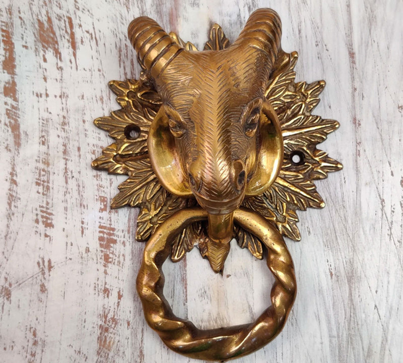 Brass Sheep Door Knocker
