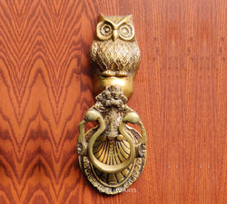 Brass Owl Door Knocker