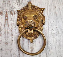Brass Lion Door Knocker