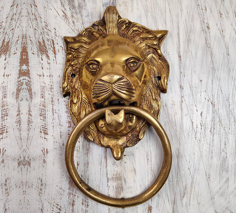 Brass Lion Door Knocker