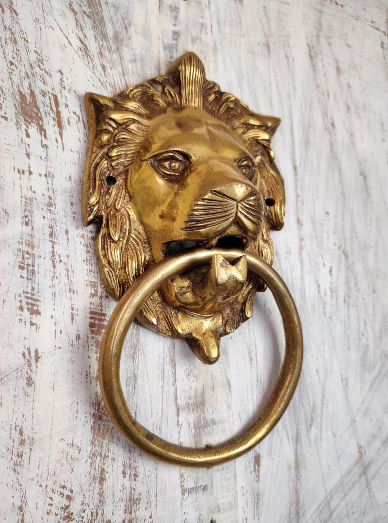 Brass Lion Door Knocker