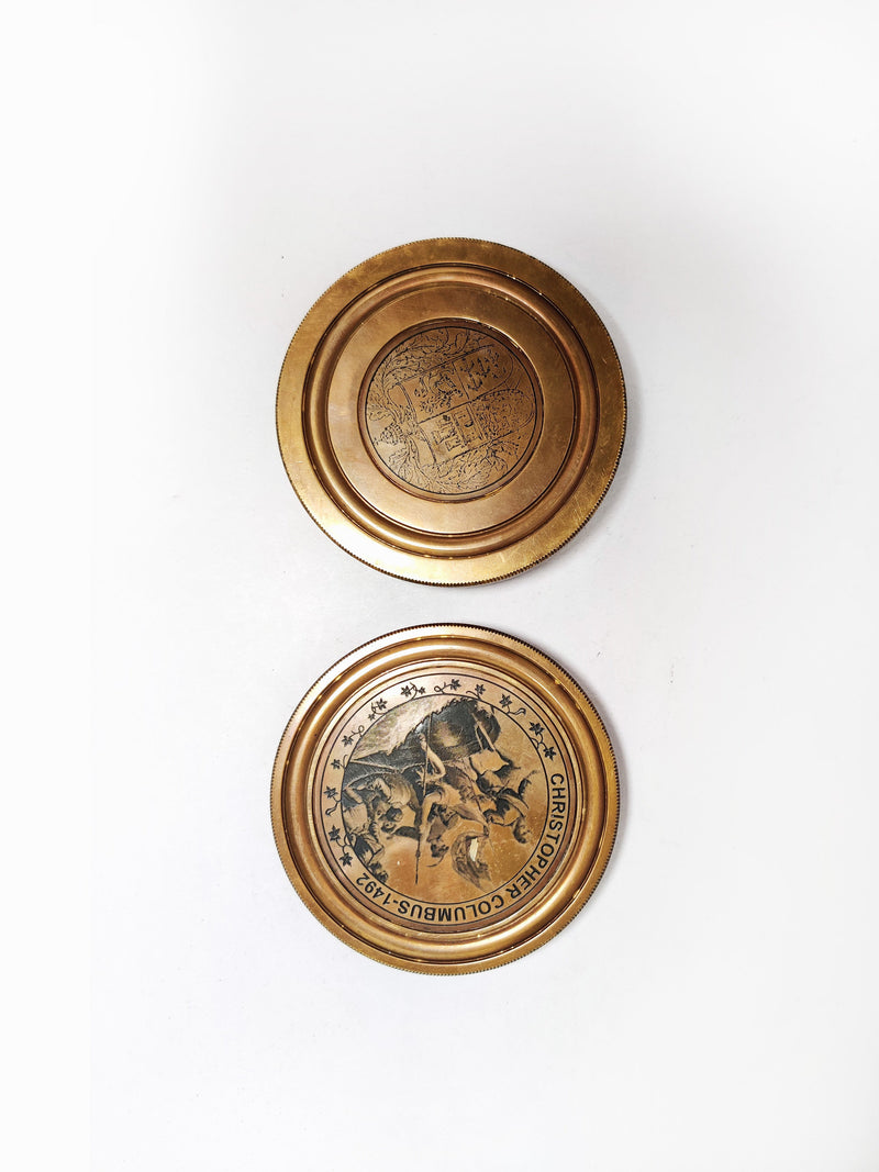 Vintage Look Brass Christopher Columbus Compass