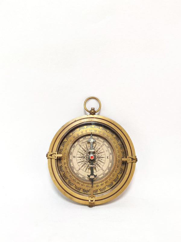 Vintage Look Brass Compass,