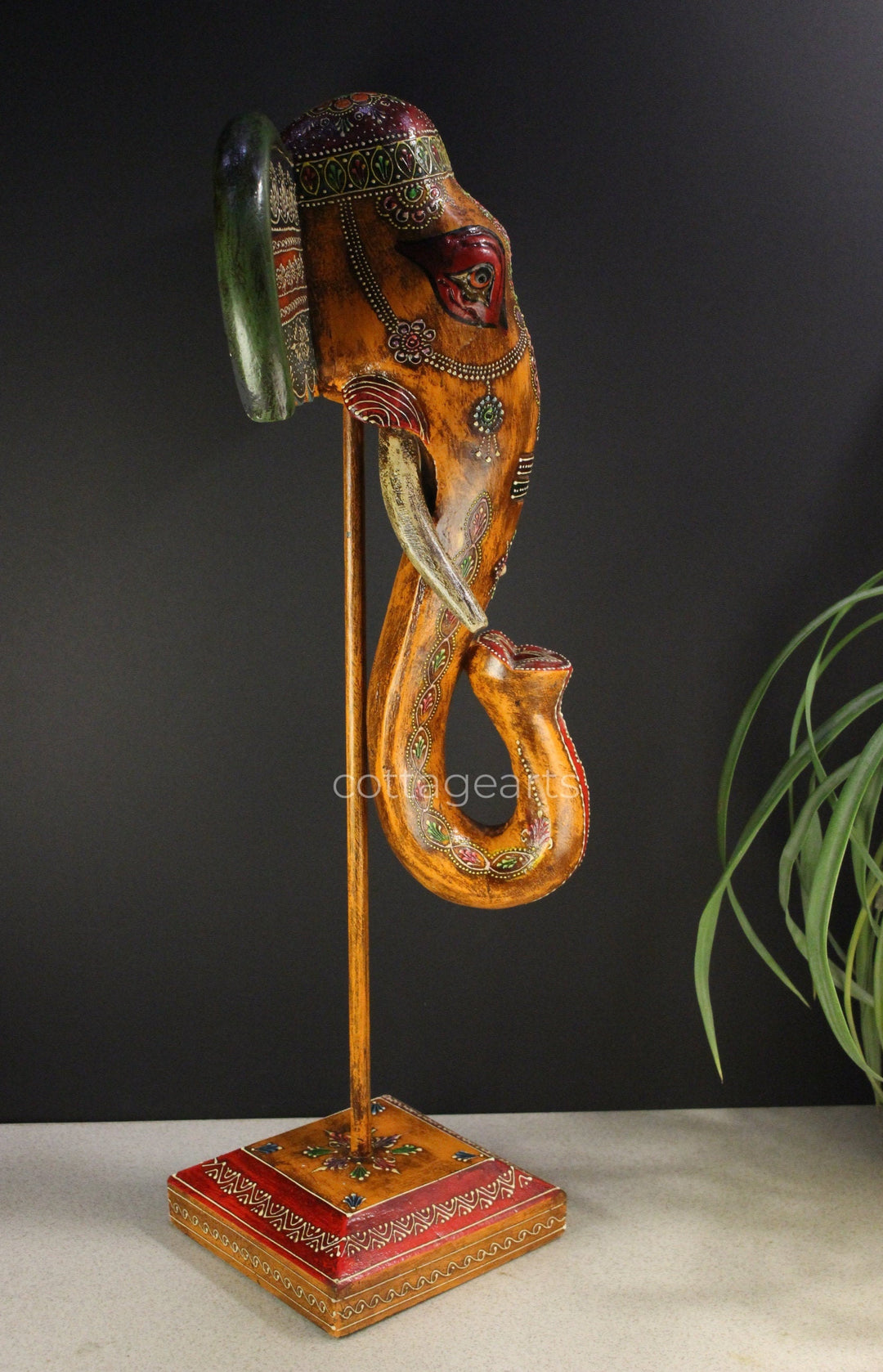 Wooden Elephant Mask
