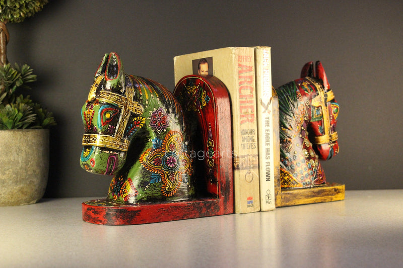 Wooden Book-Ends, Horse
