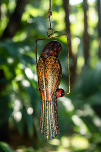 Wooden Hand Painted Parrot