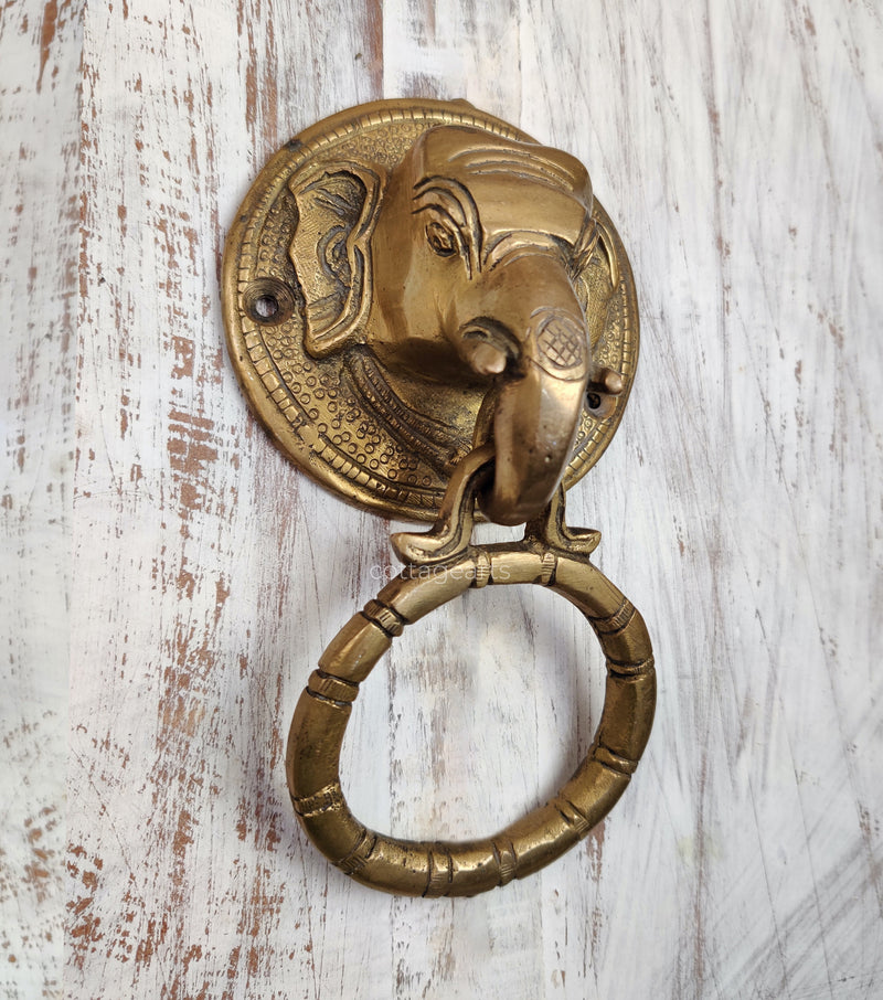 Brass Elephant  Door Knocker