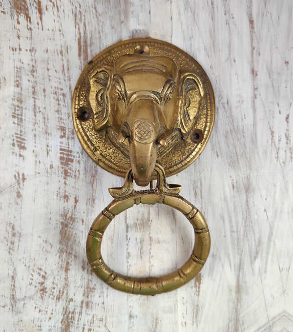 Brass Elephant  Door Knocker
