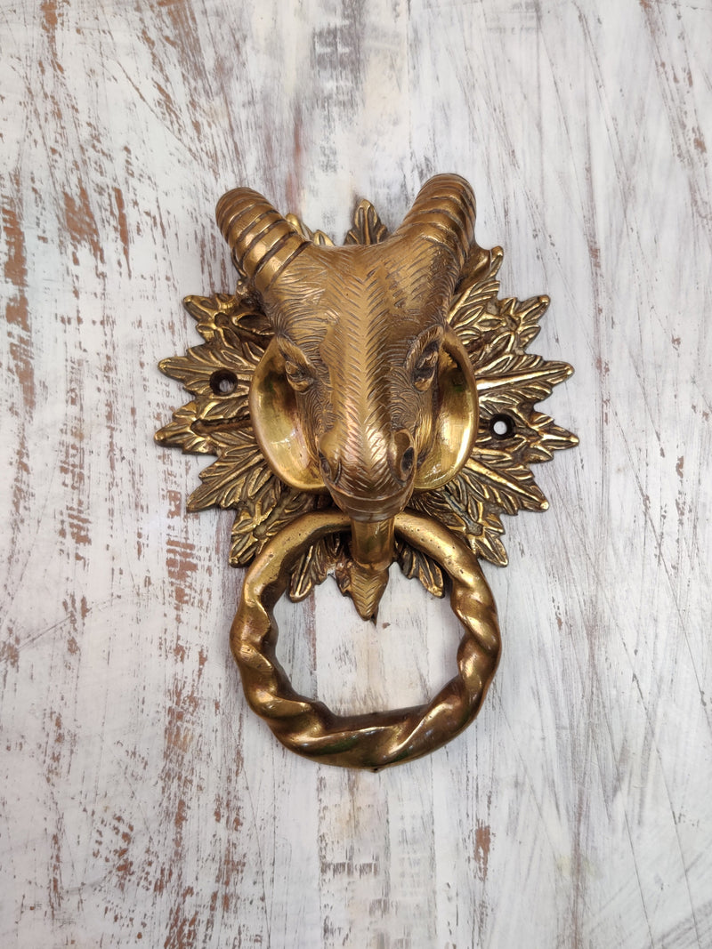 Brass Sheep Door Knocker