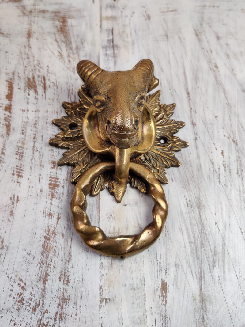 Brass Sheep Door Knocker
