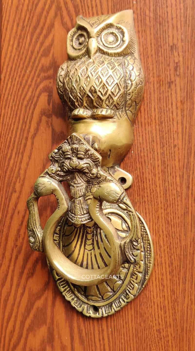 Brass Owl Door Knocker