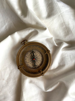 Vintage Look Brass Compass,