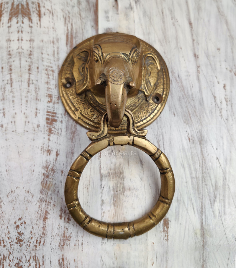 Brass Elephant  Door Knocker