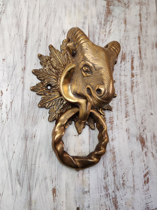 Brass Sheep Door Knocker